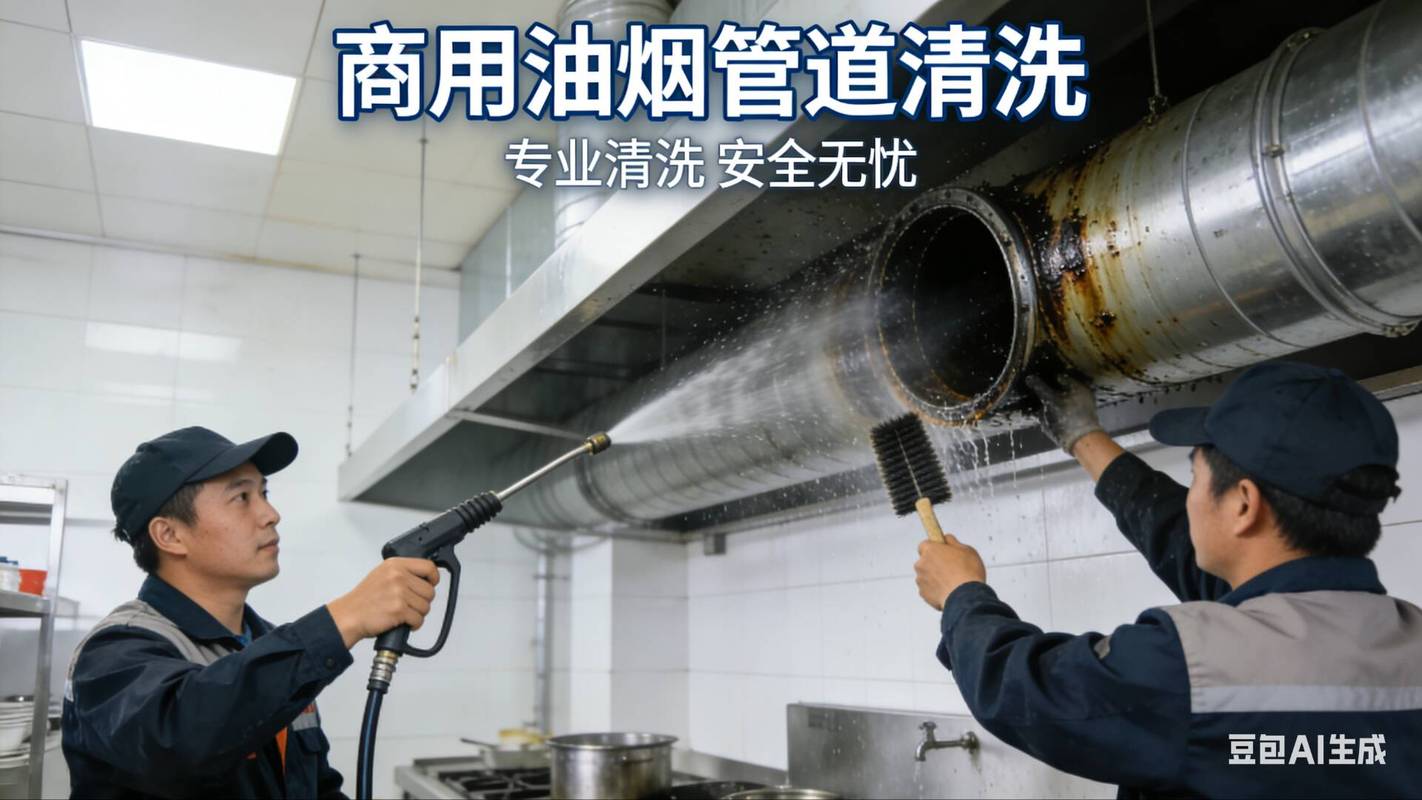 鹤山商用油烟管道清洗 中式后厨烟道深度清洁全指南